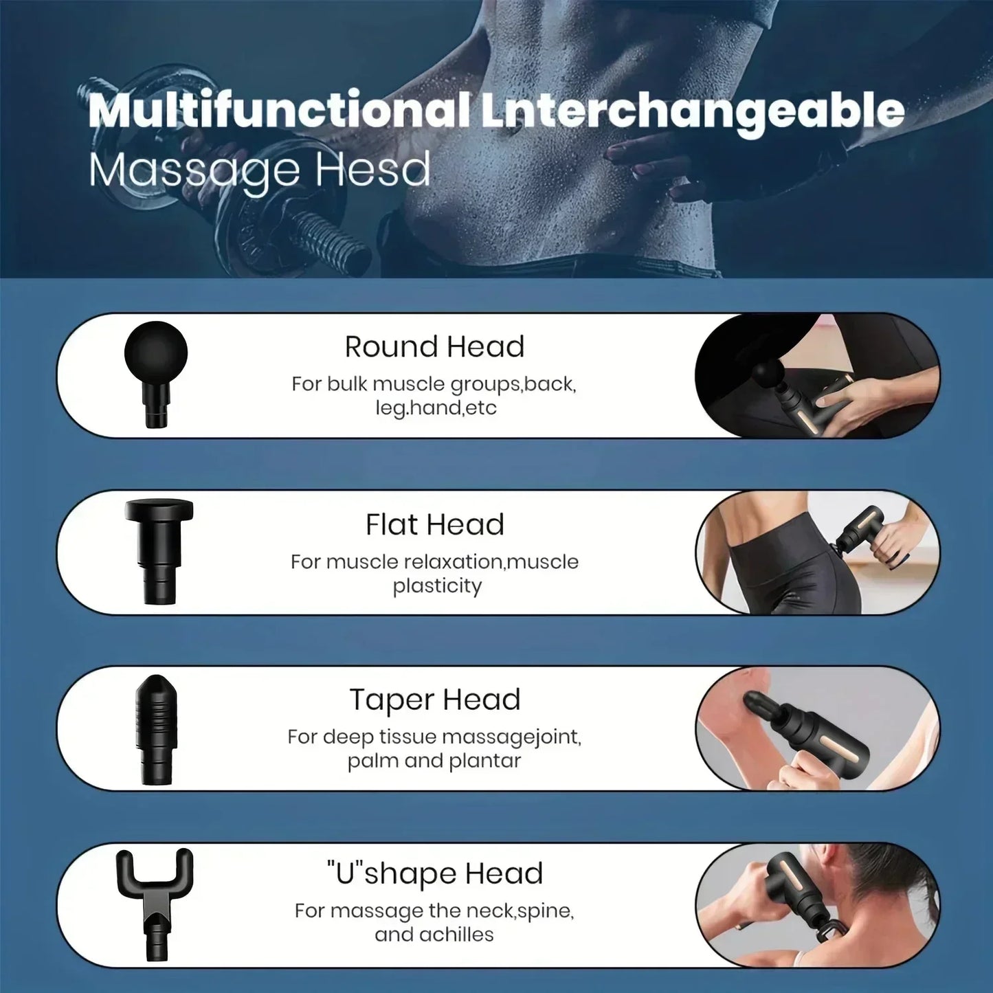 DeepRelax USB Mini Massage Gun - Muscle Relaxation & Fascia Relief